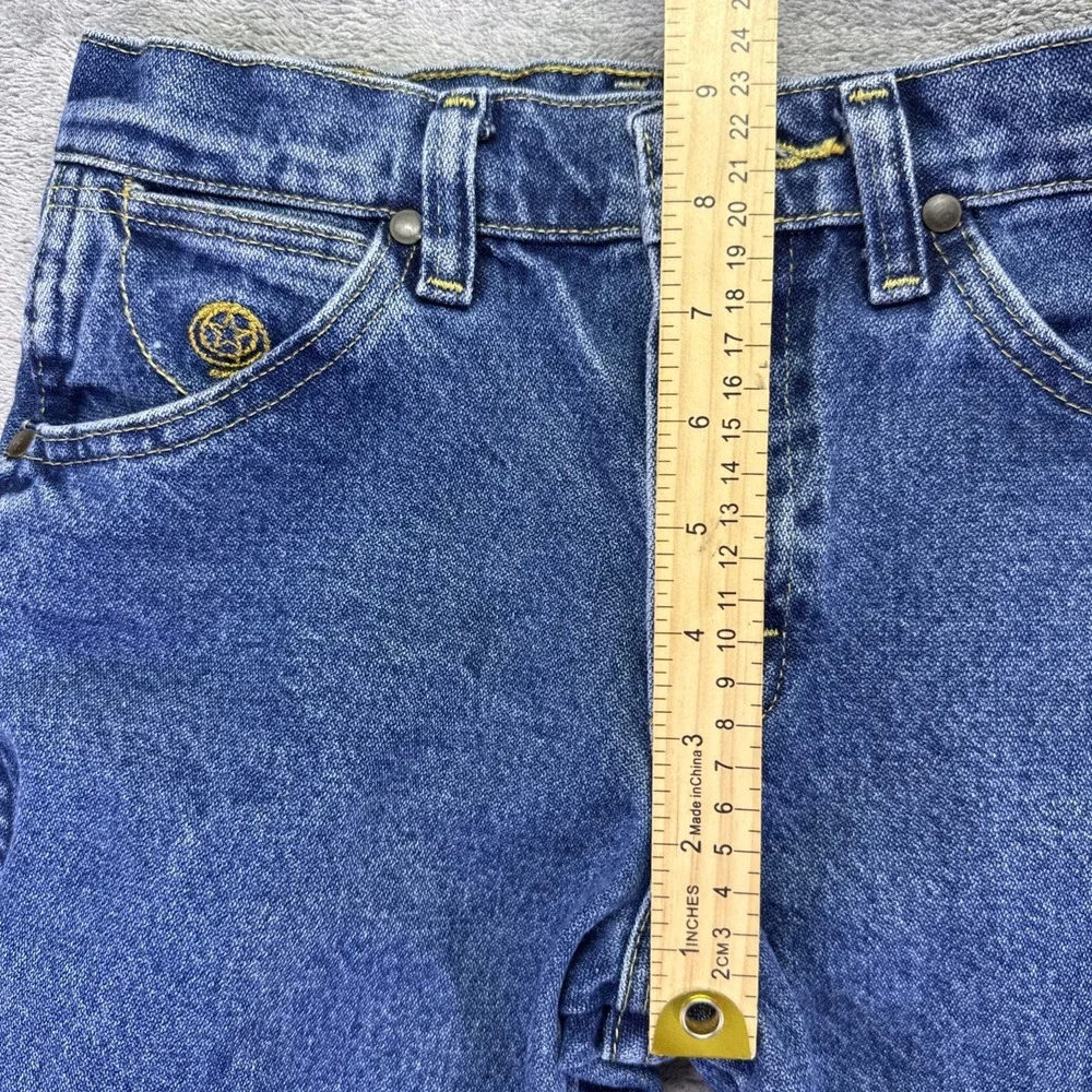 Wrangler Jeans Boys‎ Size 12 Slim Blue Straight Leg Denim Adjustable Waist